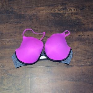 Violet/ gray PINK 34C bra